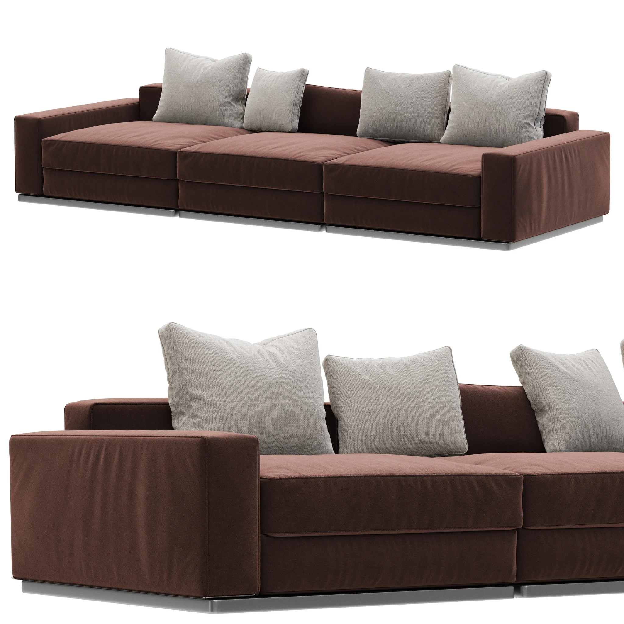 Flexform Beauty Sofa — 3D model preview 1
