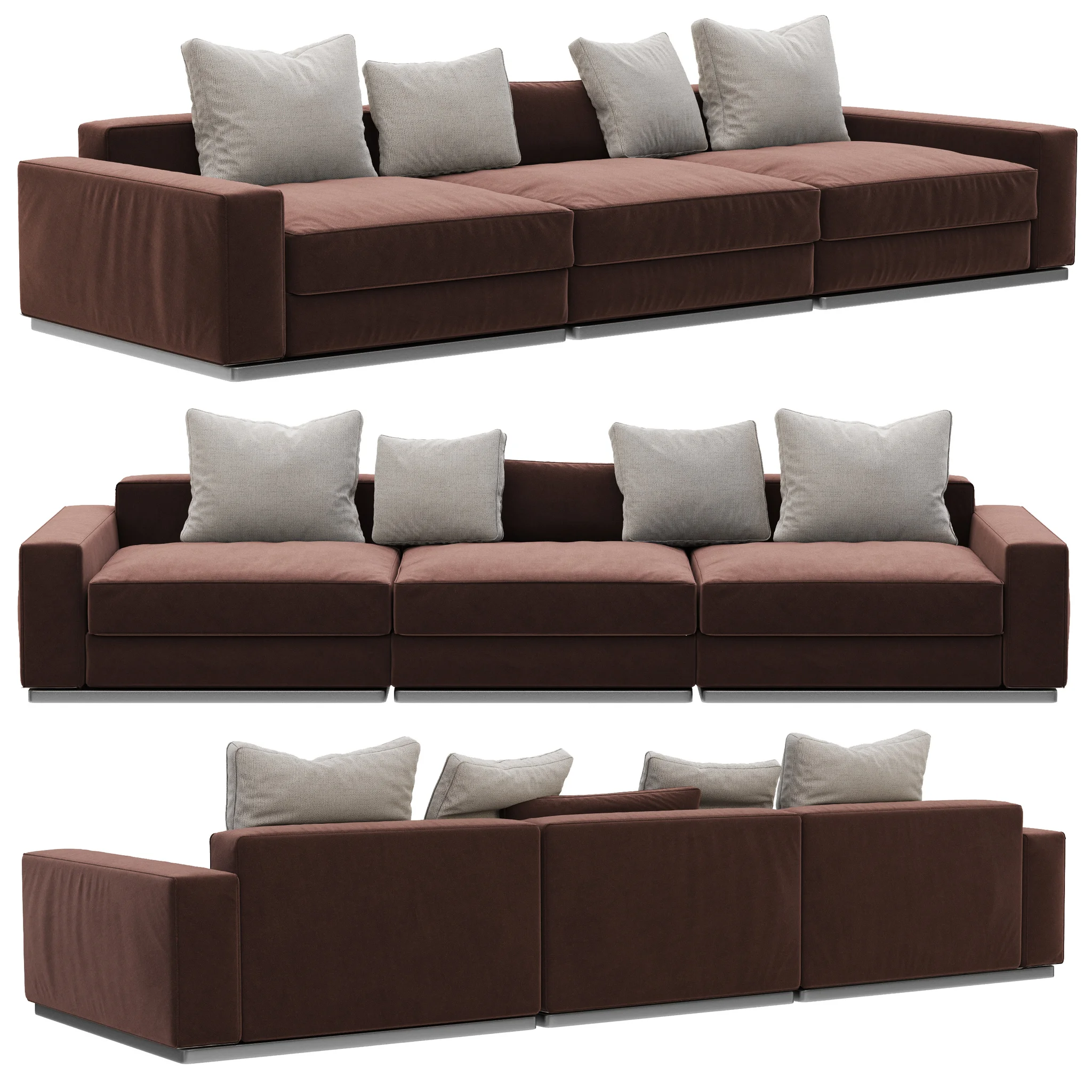 Flexform Beauty Sofa — 3D model preview 3