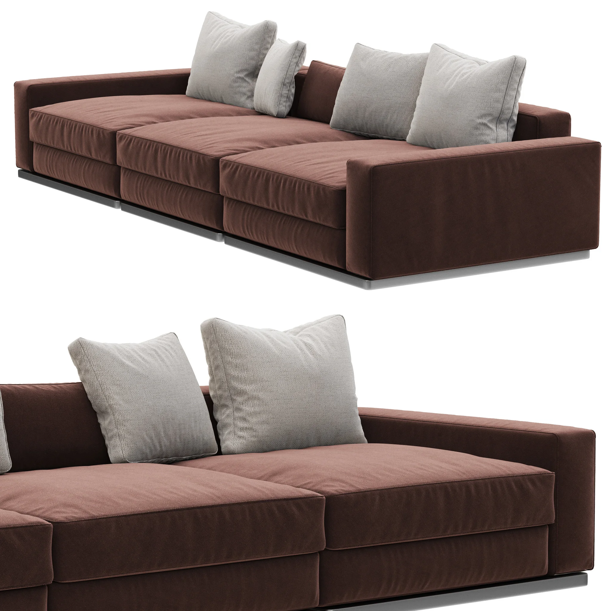 Flexform Beauty Sofa — 3D model preview 5