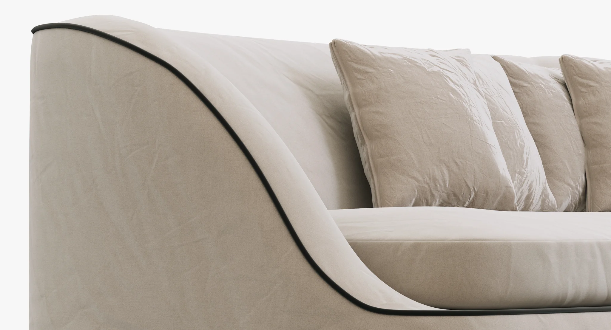 Flexform Dragonfly Sofa — 3D model preview 4