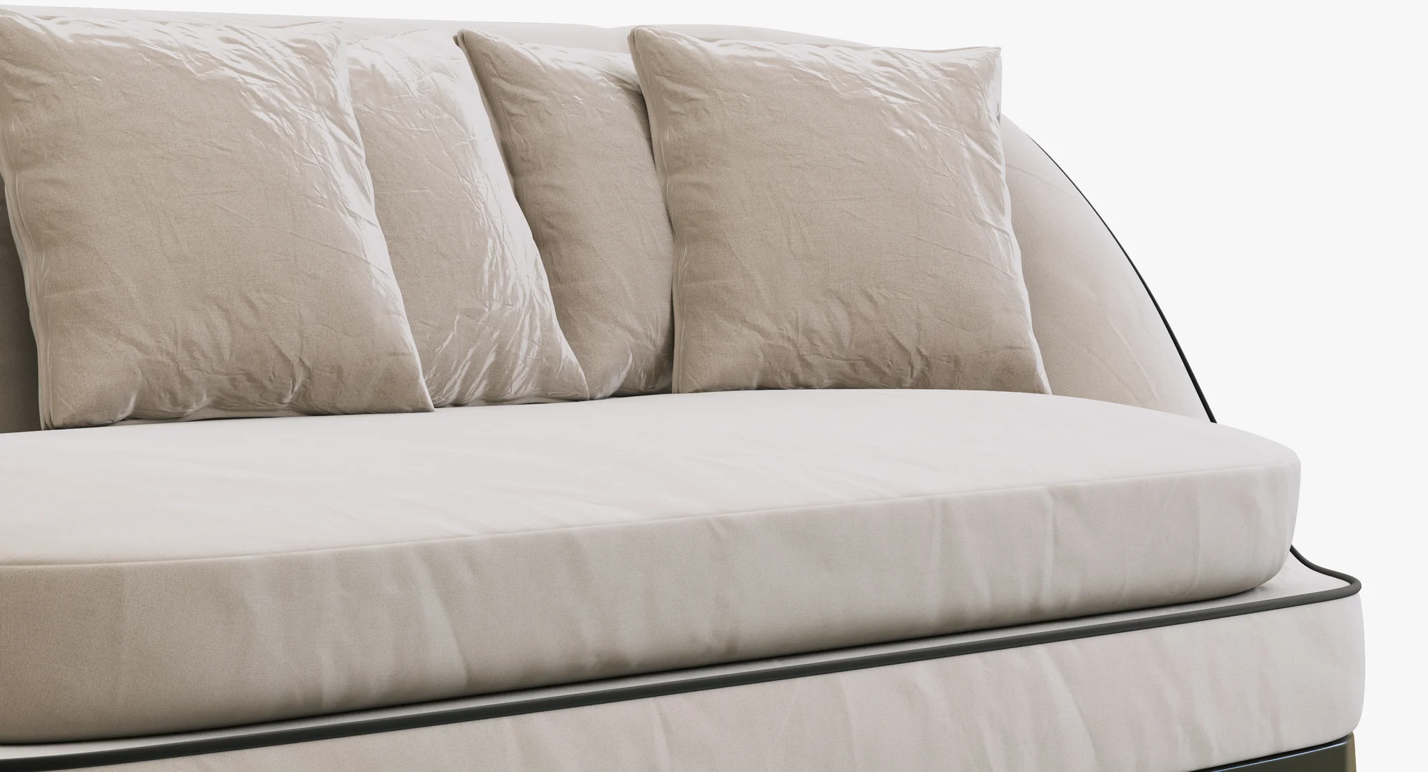 Flexform Dragonfly Sofa — 3D model preview 6