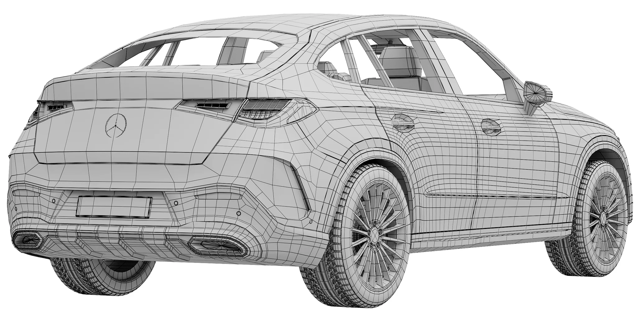 Mercedes Benz GLC Coupe, 3D model preview 8