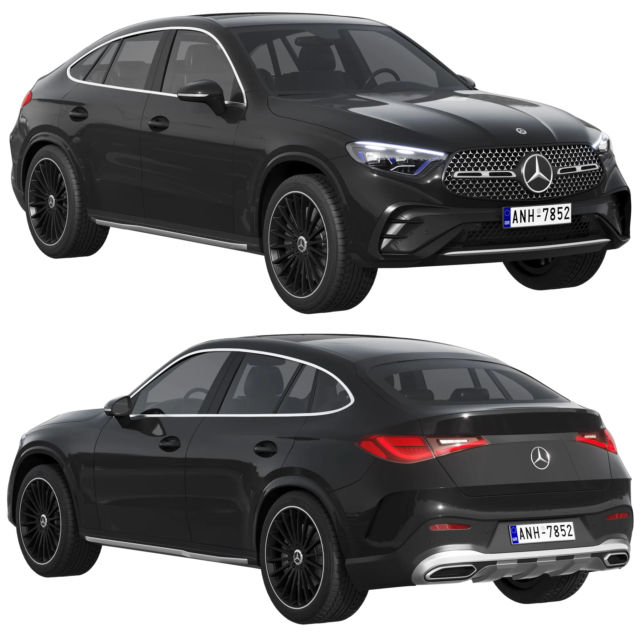 Mercedes Benz GLC Coupe, 3D model preview 16
