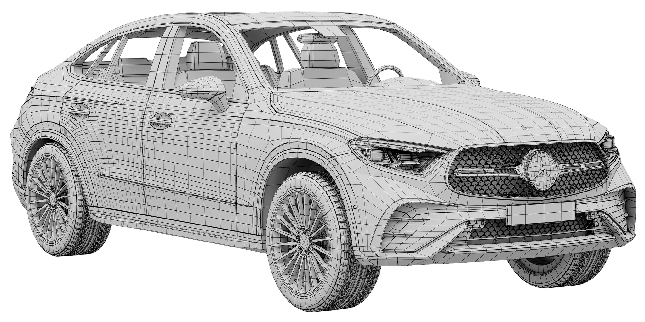 Mercedes Benz GLC Coupe, 3D model preview 17