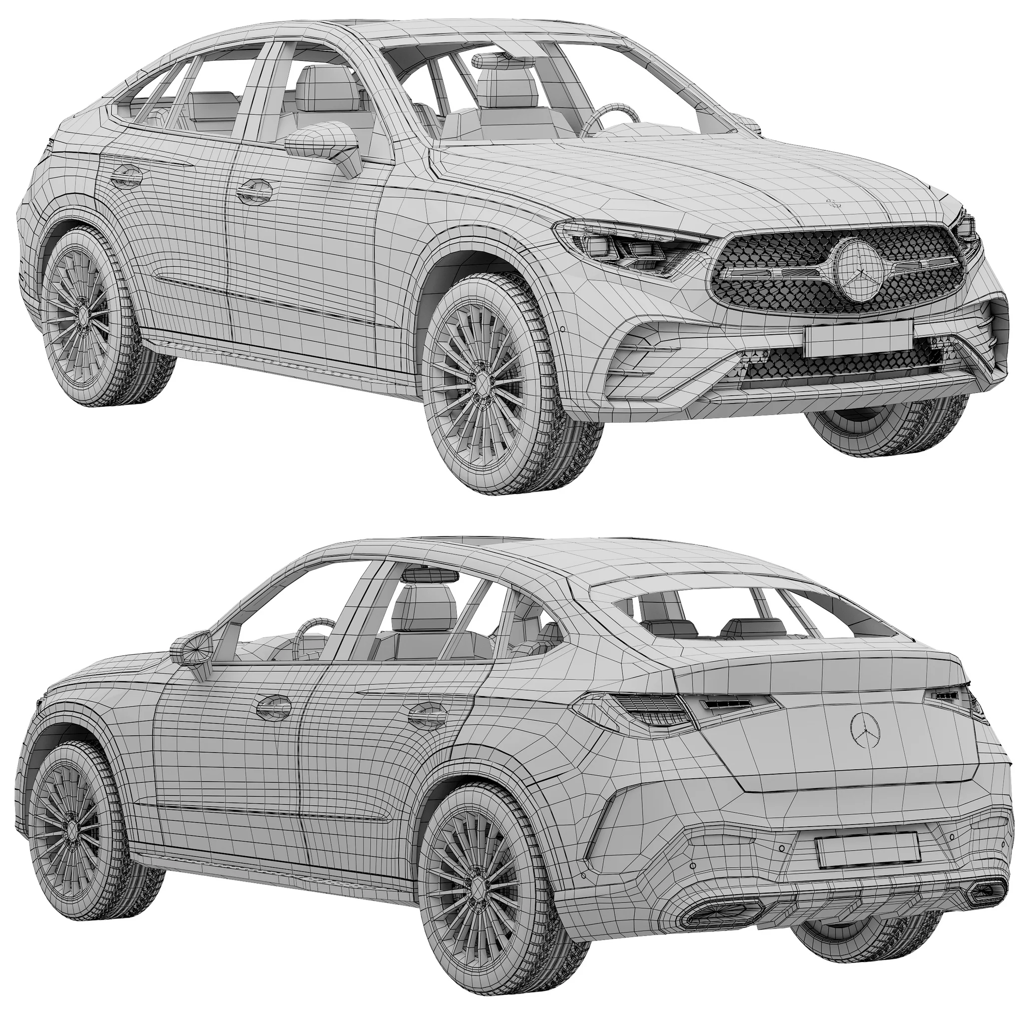Mercedes Benz GLC Coupe, 3D model preview 18