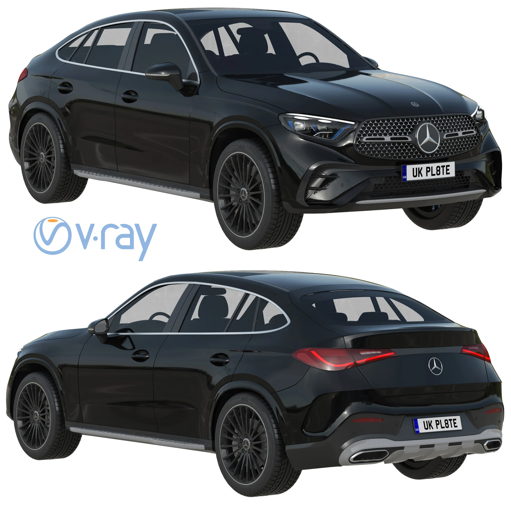 Mercedes Benz GLC Coupe, 3D model preview 20