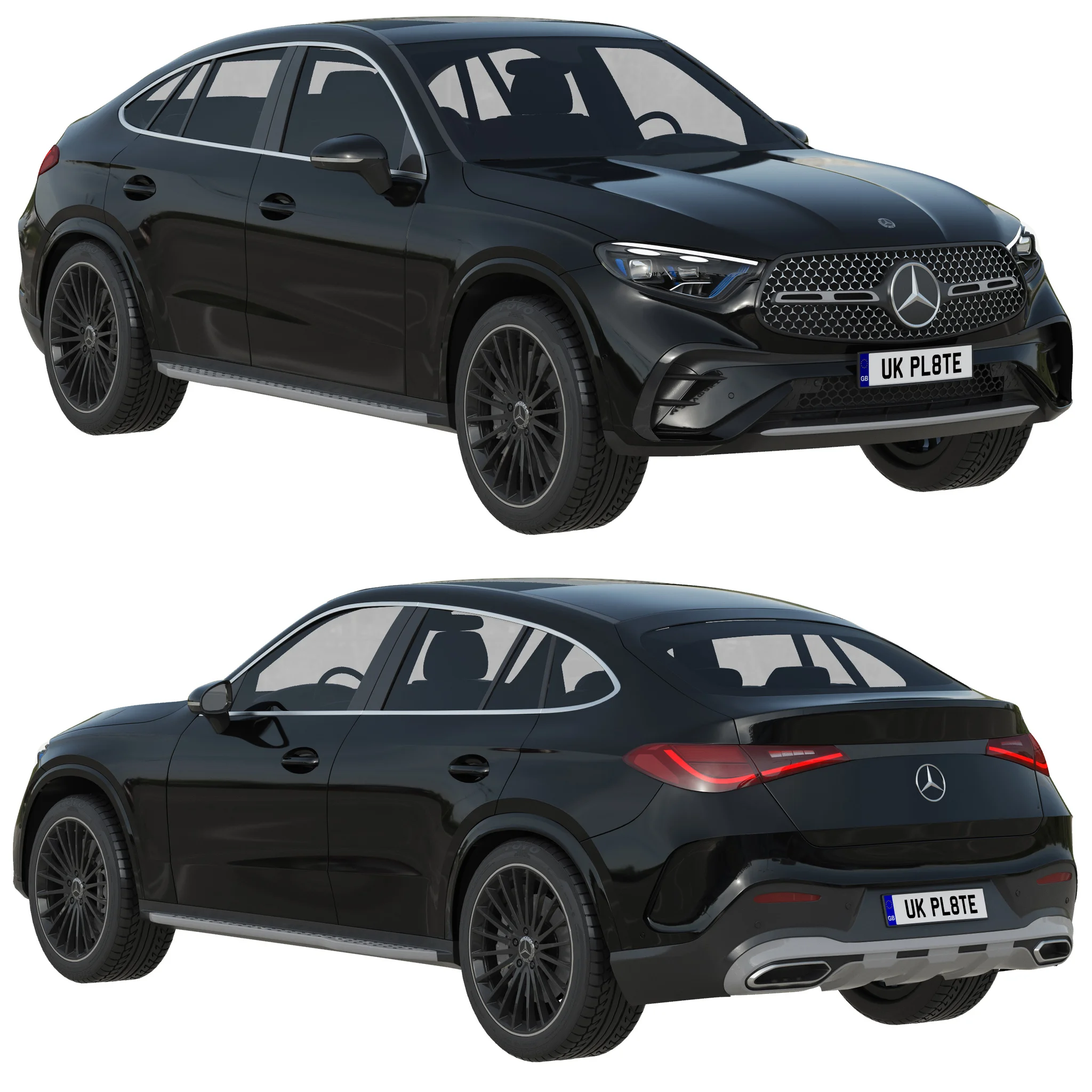 Mercedes Benz GLC Coupe, 3D model preview 21