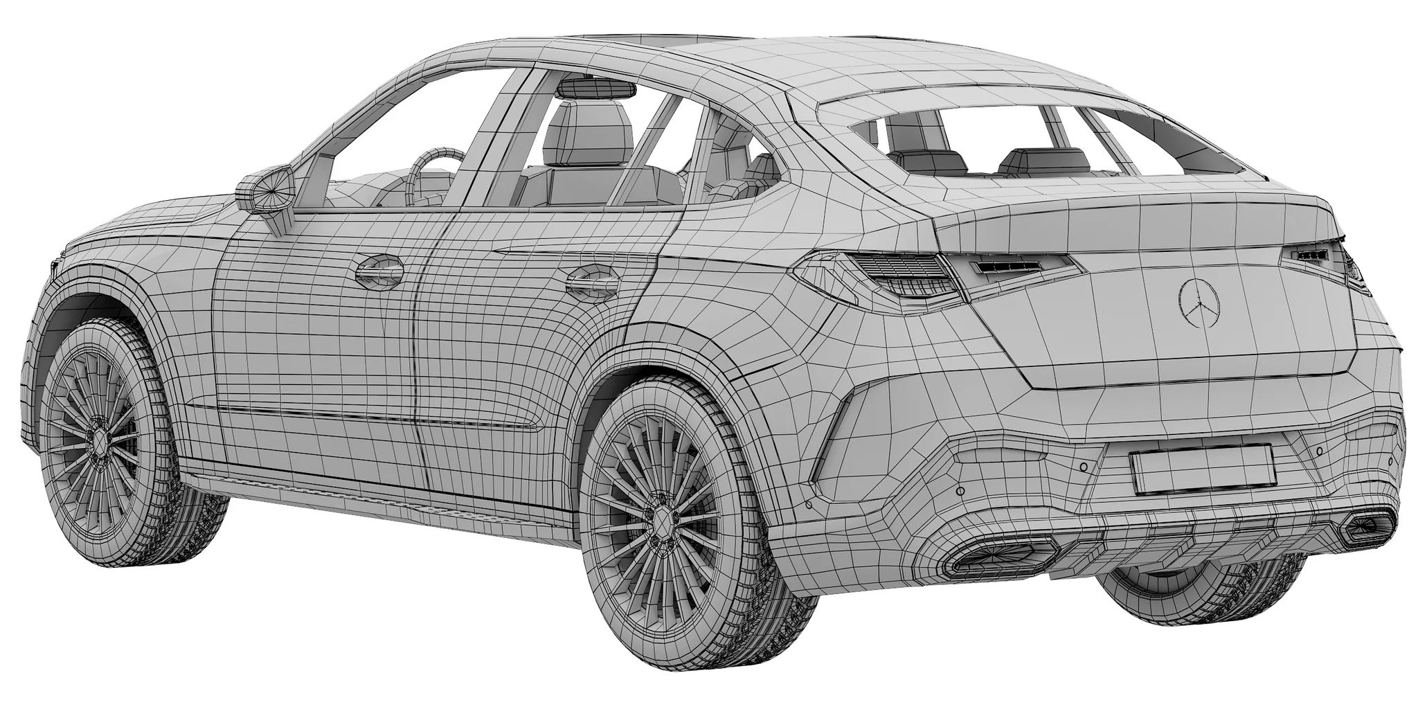 Mercedes Benz GLC Coupe, 3D model preview 23
