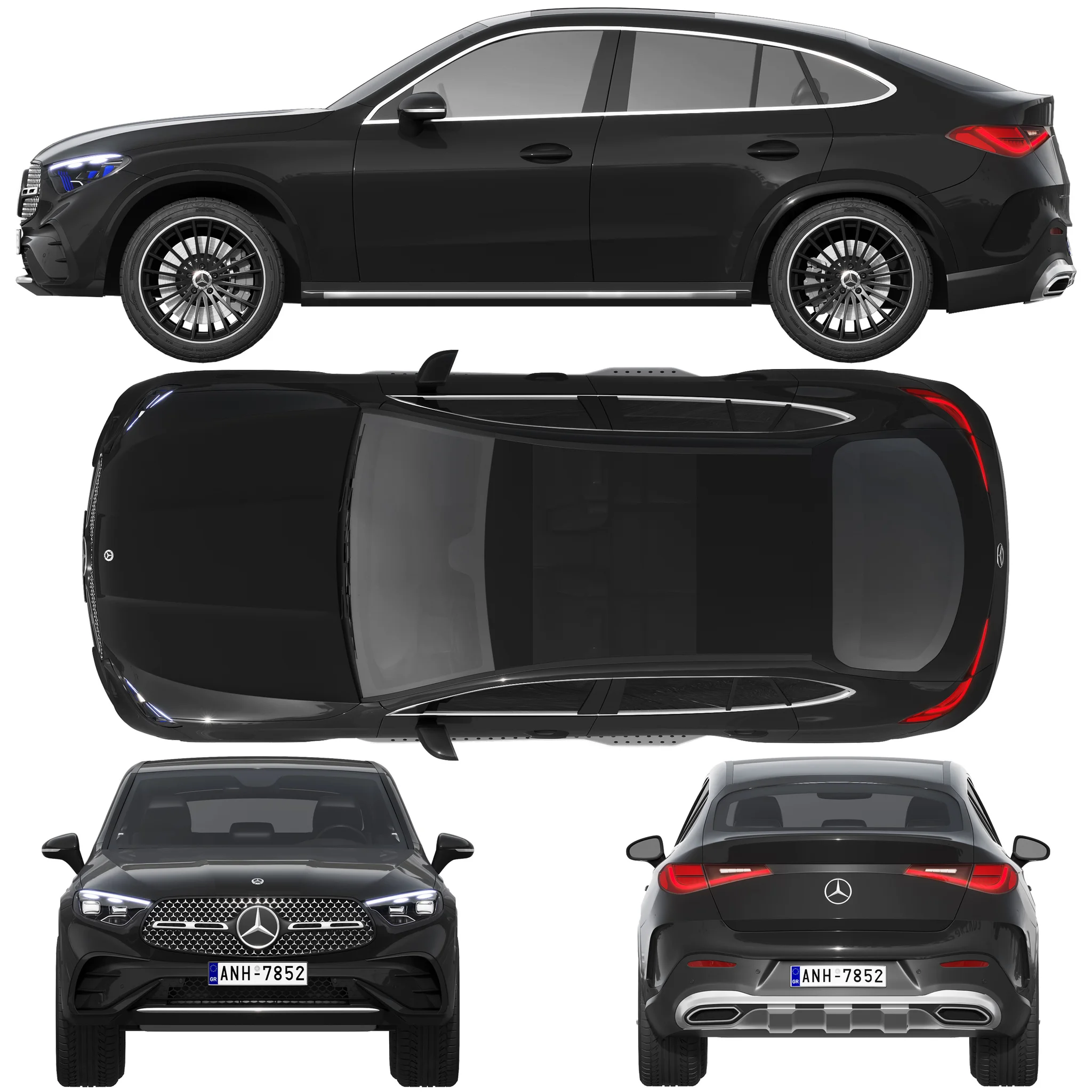 Mercedes Benz GLC Coupe, 3D model preview 28