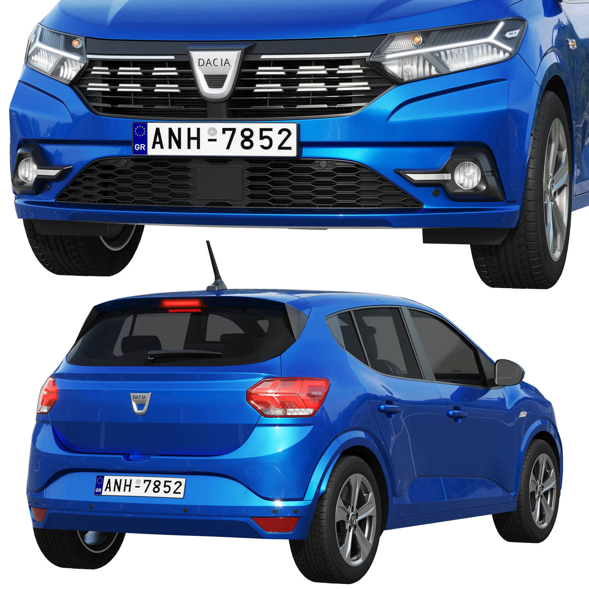 Dacia Sandero, 3D model preview 6