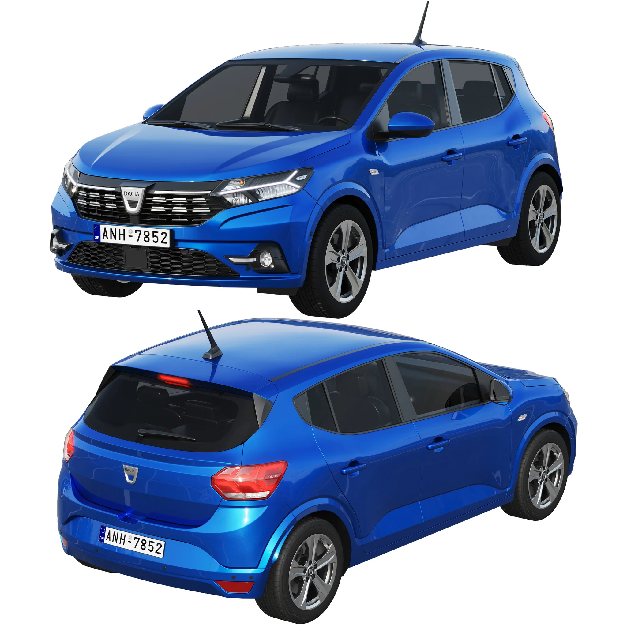 Dacia Sandero, 3D model preview 10