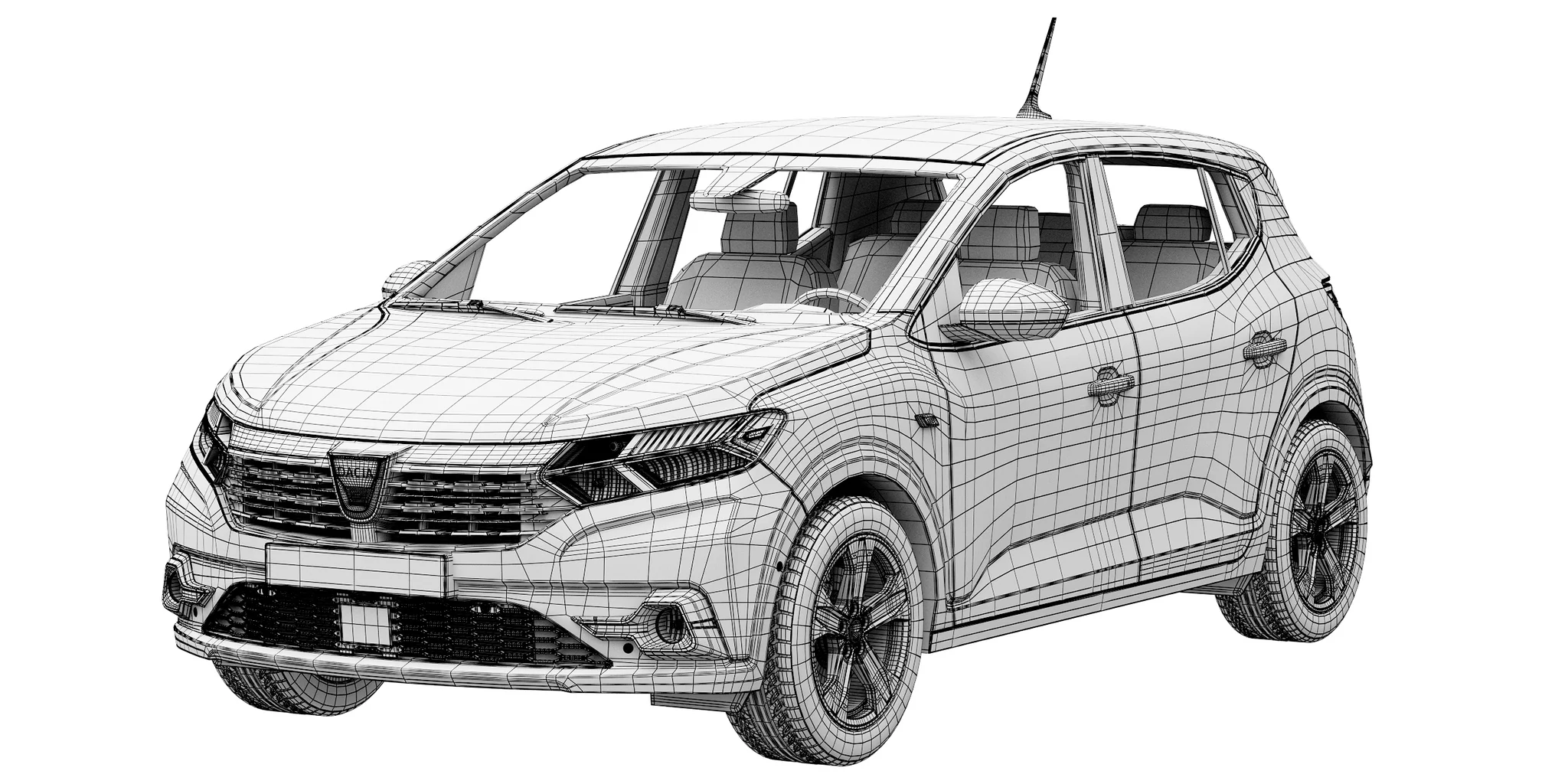 Dacia Sandero, 3D model preview 15