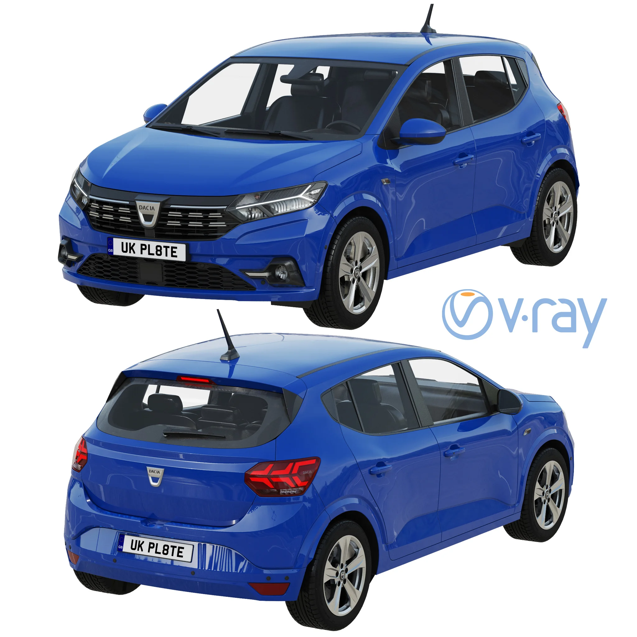 Dacia Sandero, 3D model preview 17
