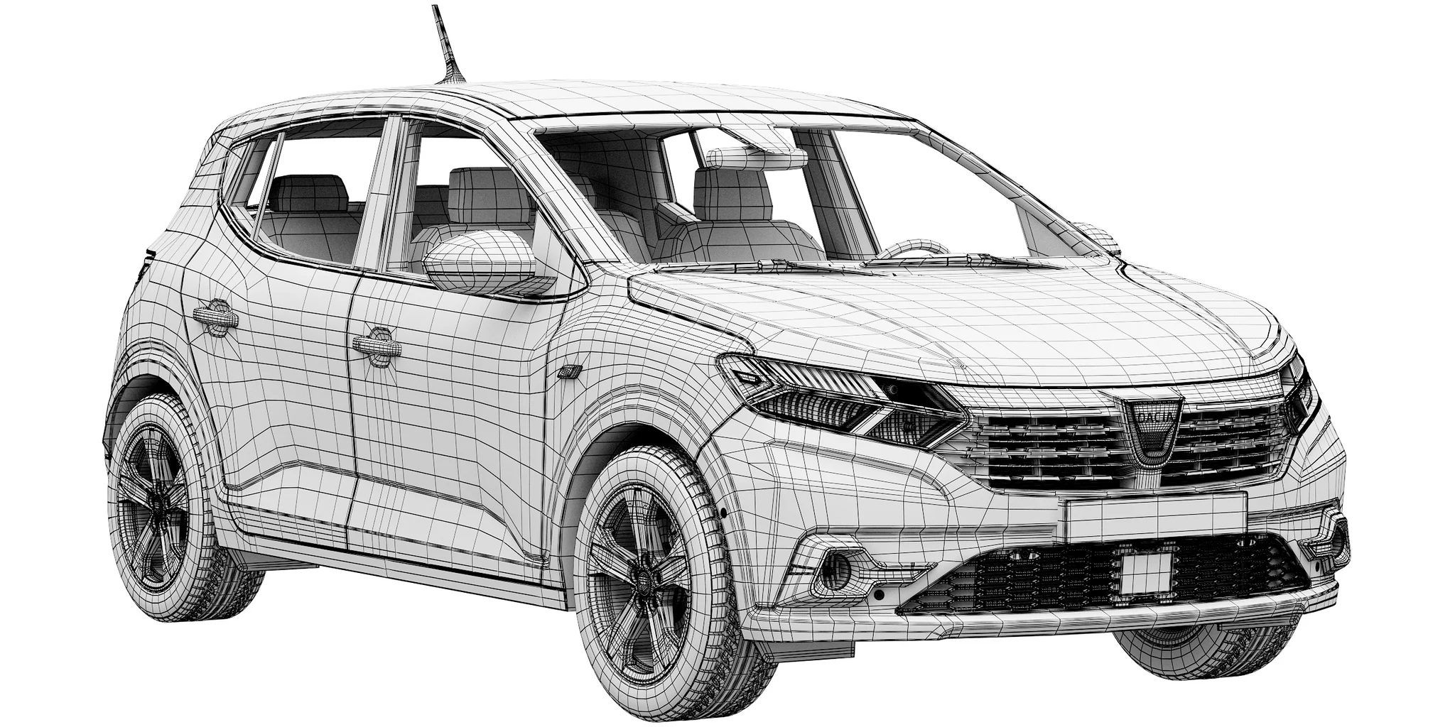 Dacia Sandero, 3D model preview 20