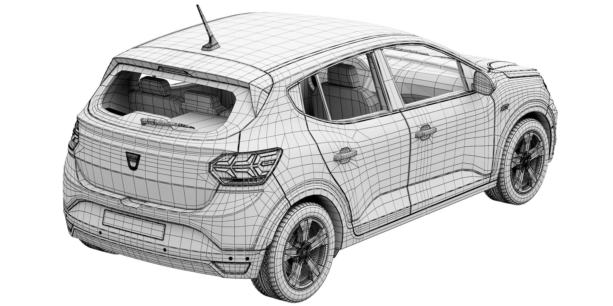 Dacia Sandero, 3D model preview 39