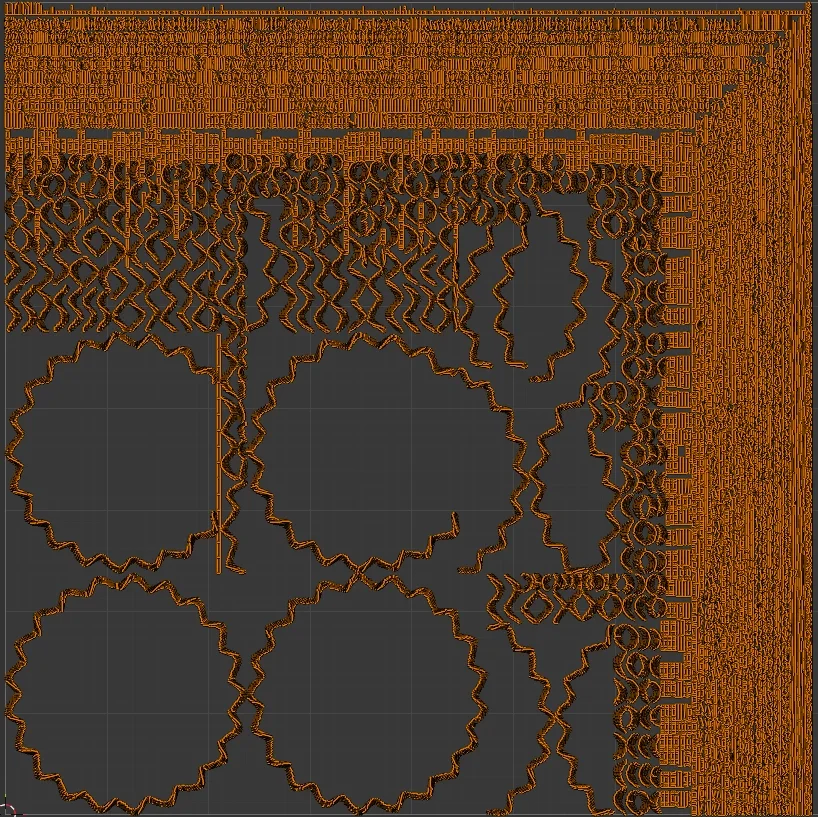 Handwoven Wicker Basket - Rattan Style, 3D model preview 6