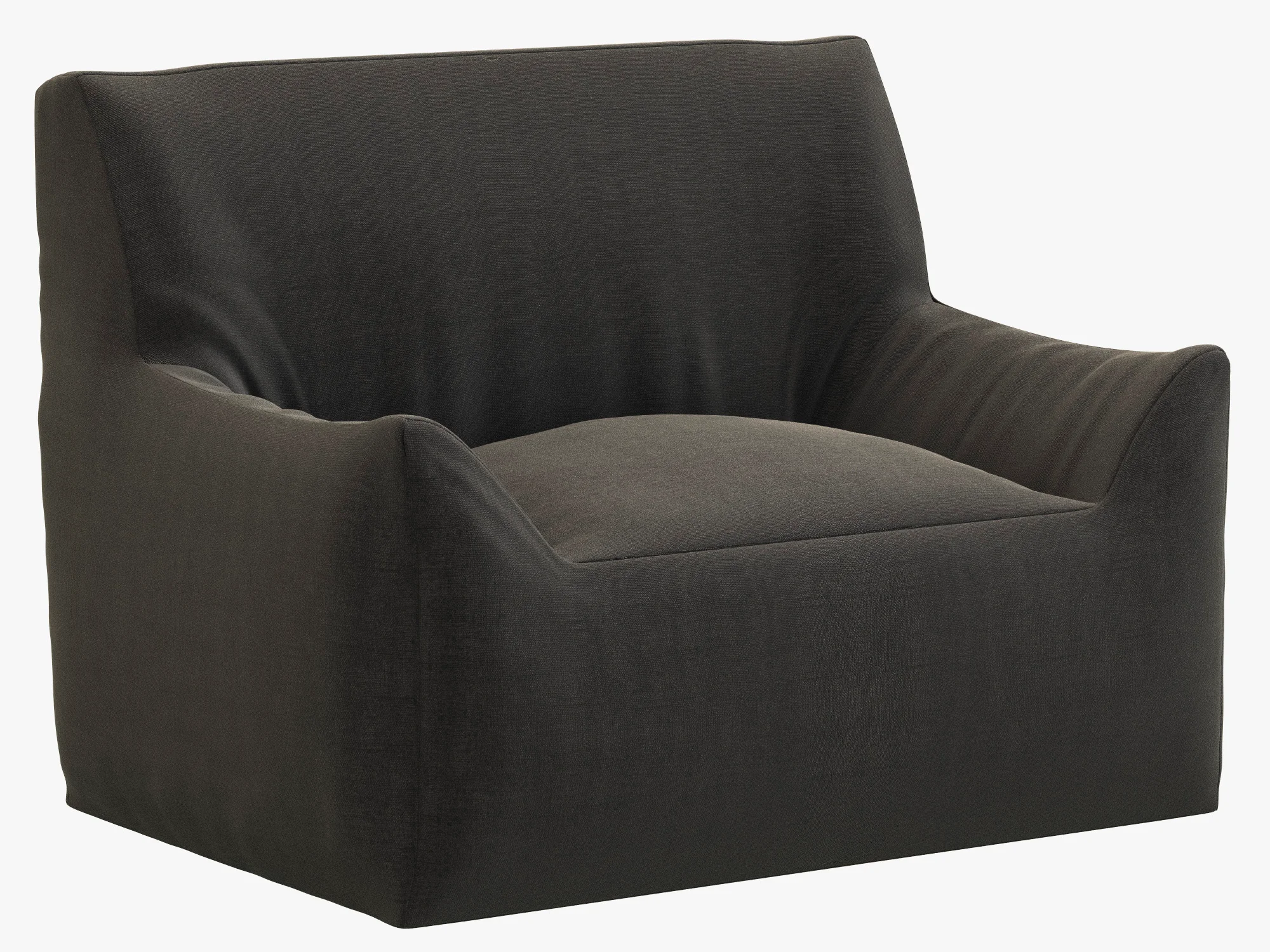RH Teen Berlin Lounge Canvas Chair — 3D model preview 1