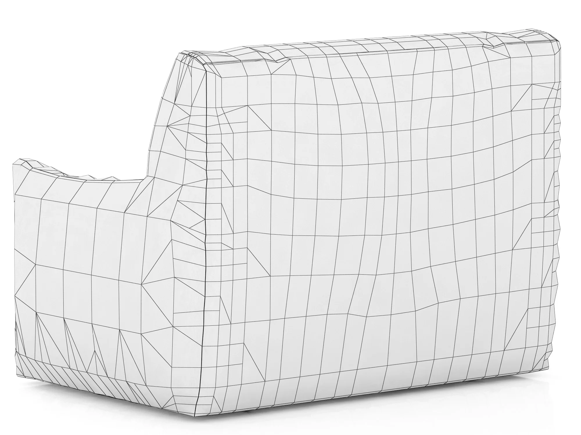 RH Teen Berlin Lounge Canvas Chair — 3D model preview 10