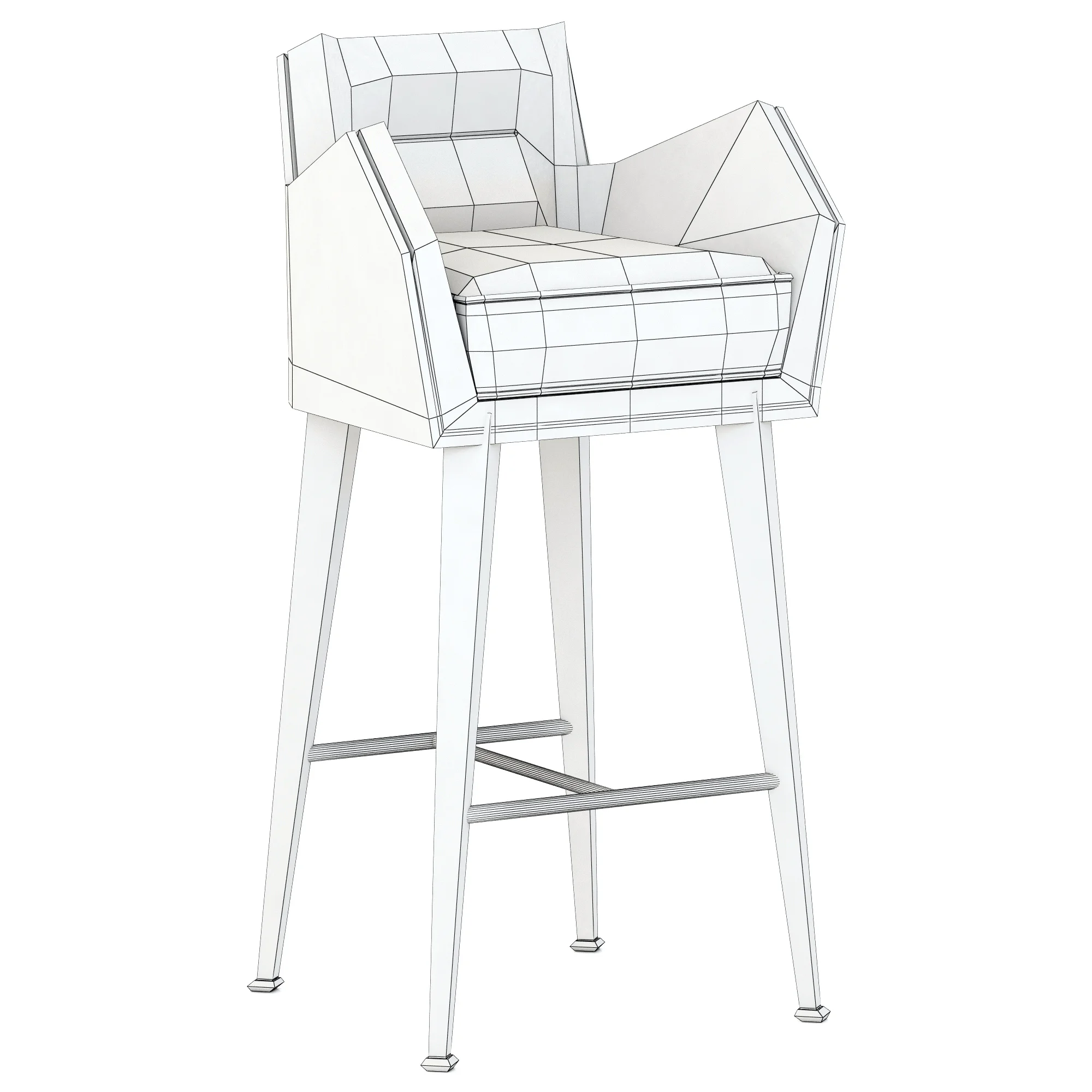 Essential Home Dandridge Bar Chair — 3D model preview 3