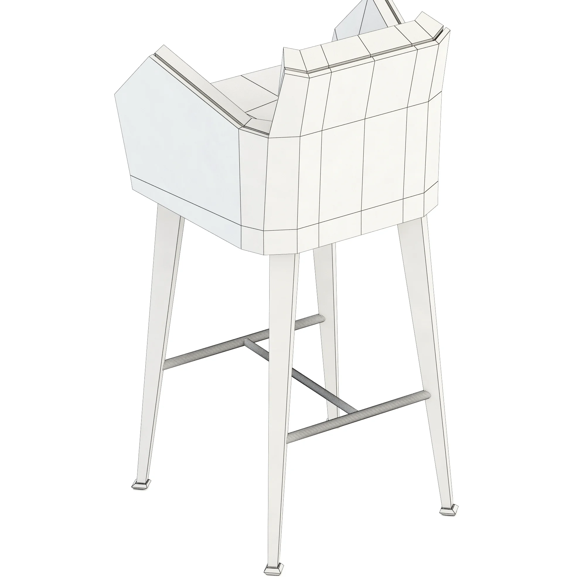 Essential Home Dandridge Bar Chair — 3D model preview 8