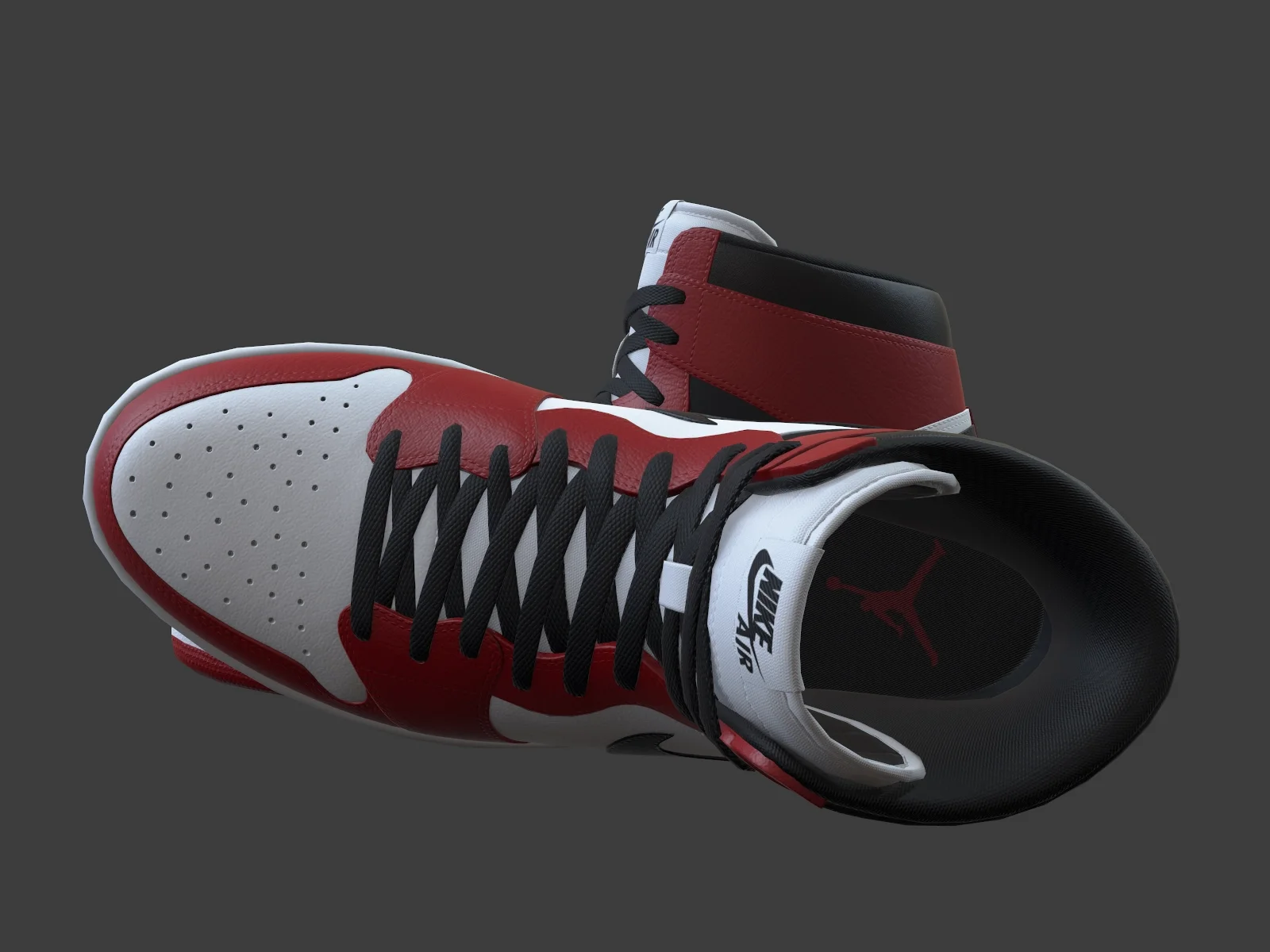 Air Jordan 1-retro sneaker 1, 3D model preview 5