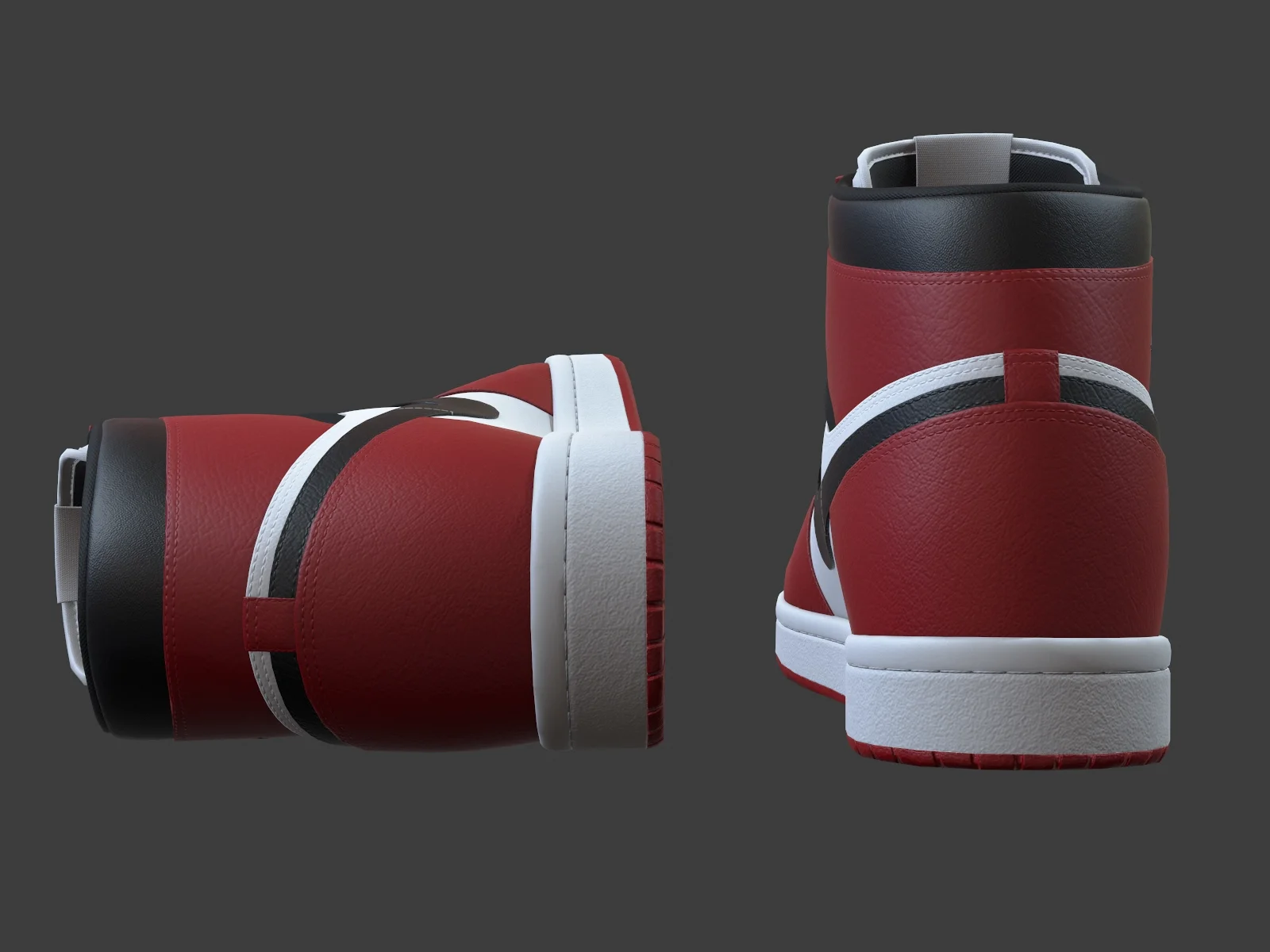 Air Jordan 1-retro sneaker 1, 3D model preview 7
