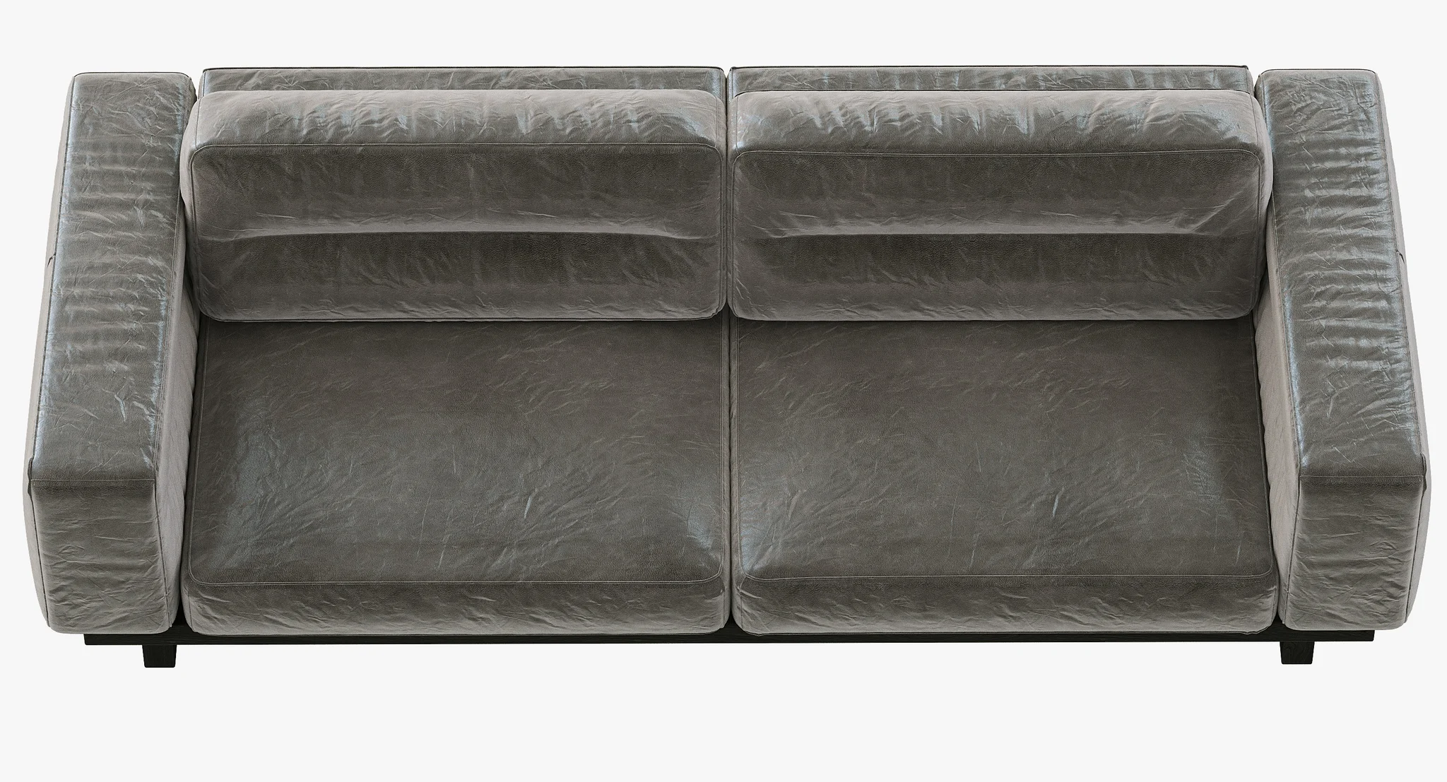 Restoration Hadware Durrell Leather Sofa — 3D model preview 9