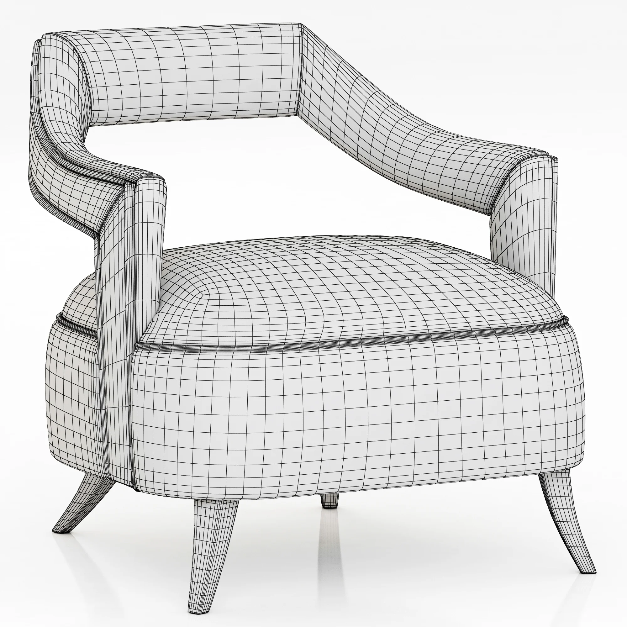 Brabbu OKA ARMCHAIR — 3D model preview 6