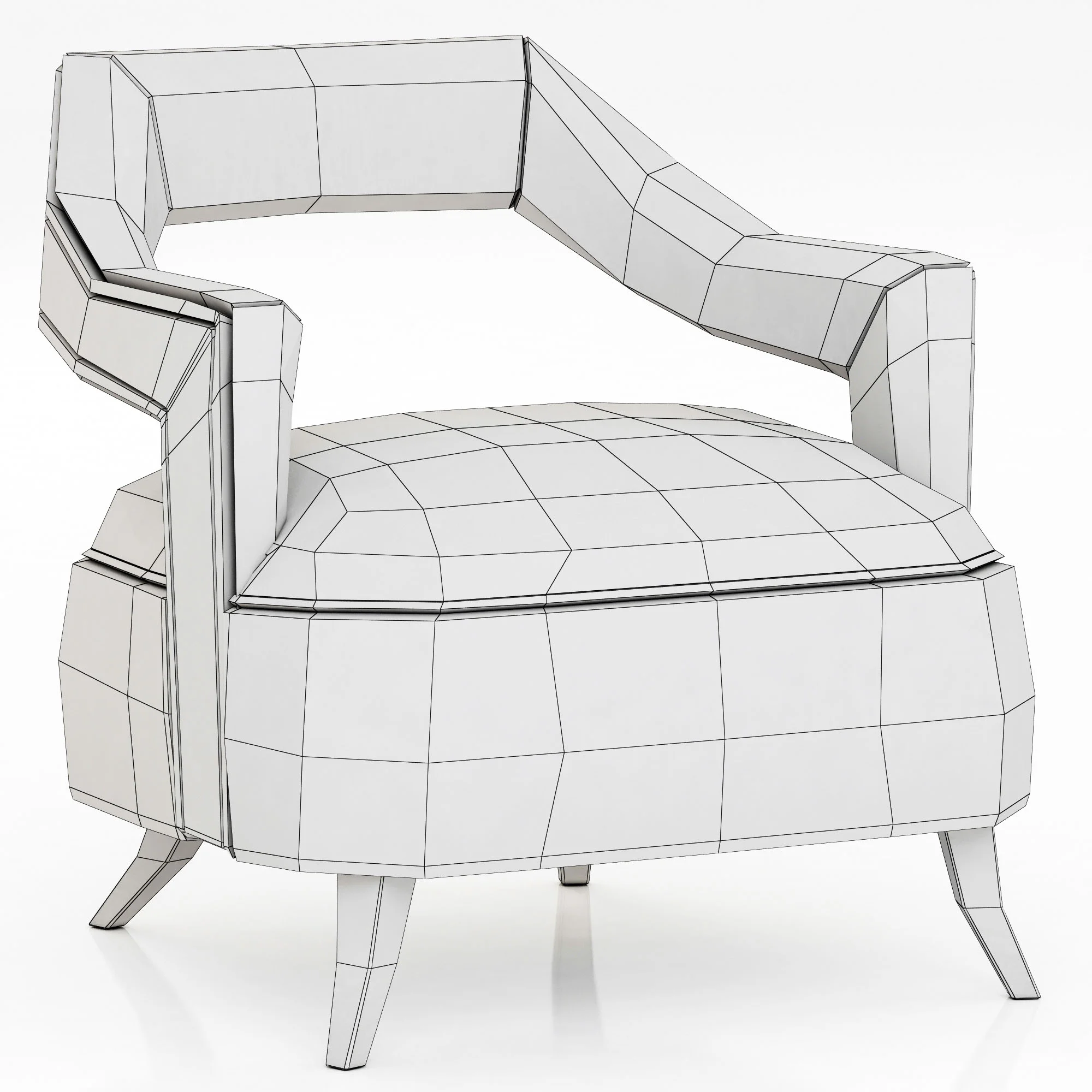 Brabbu OKA ARMCHAIR — 3D model preview 7