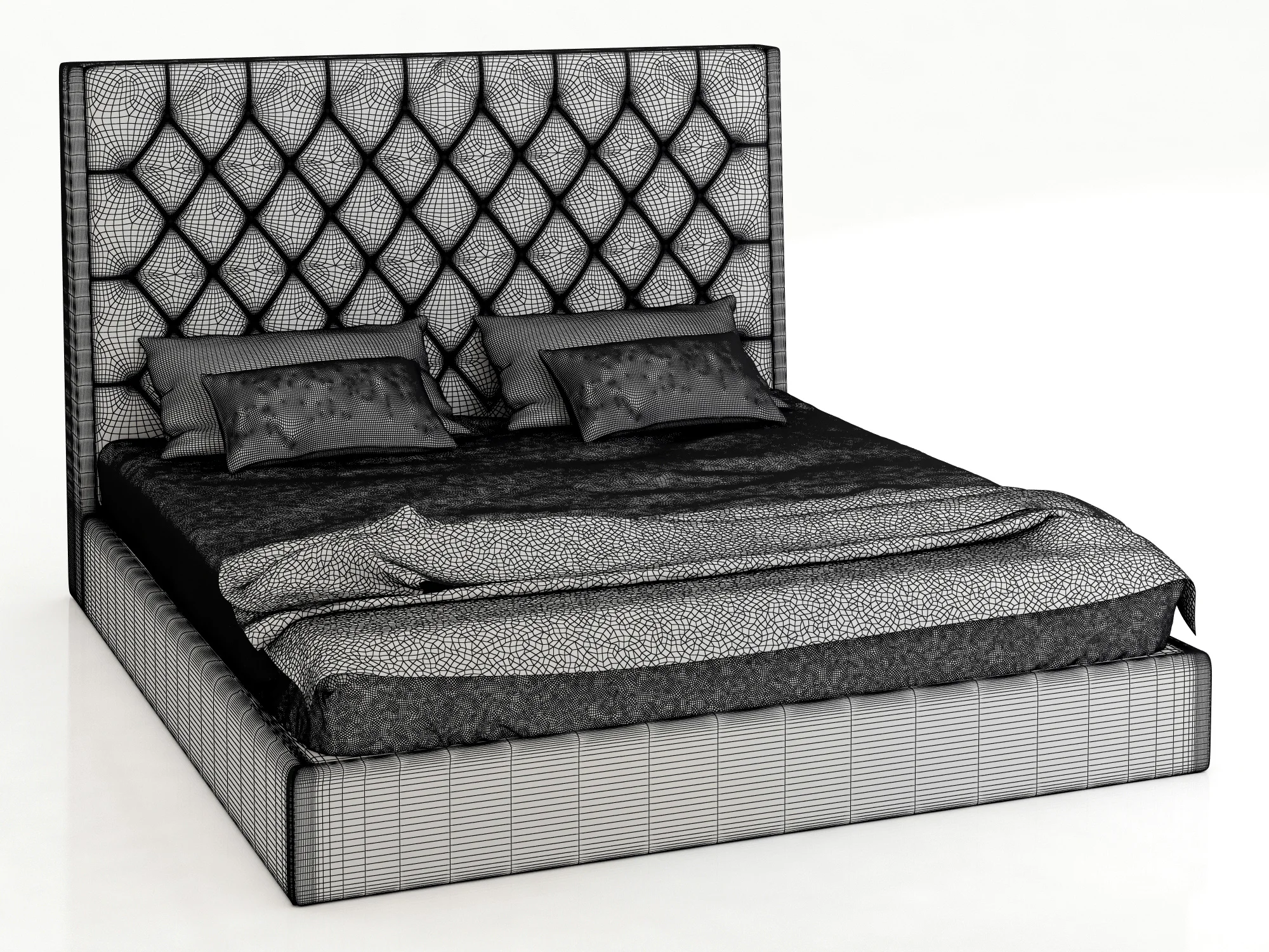 Interia Sunflower Bed — 3D model preview 4