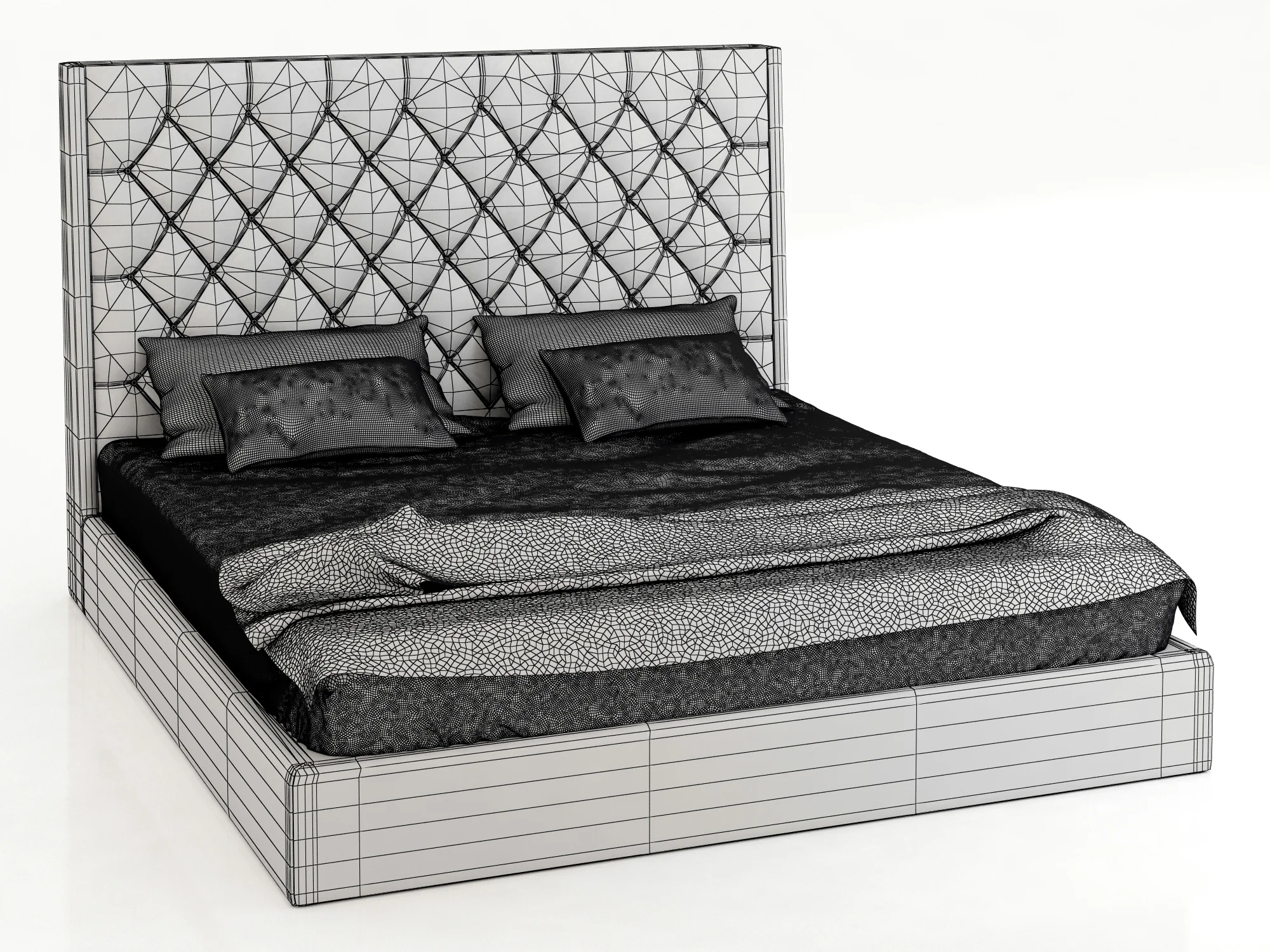 Interia Sunflower Bed — 3D model preview 5