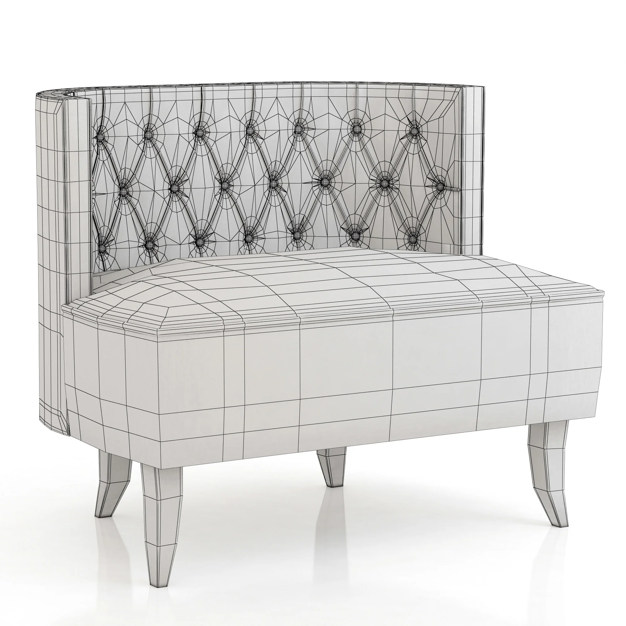 Brabbu Bourbon Armchair — 3D model preview 3