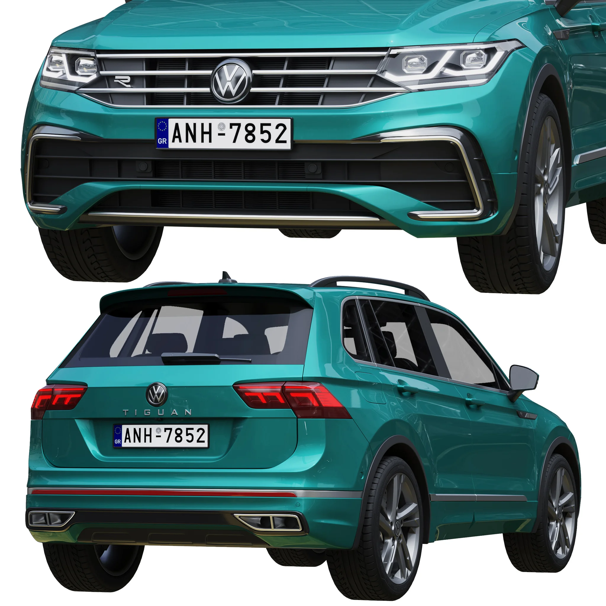 Volkswagen Tiguan, 3D model preview 3