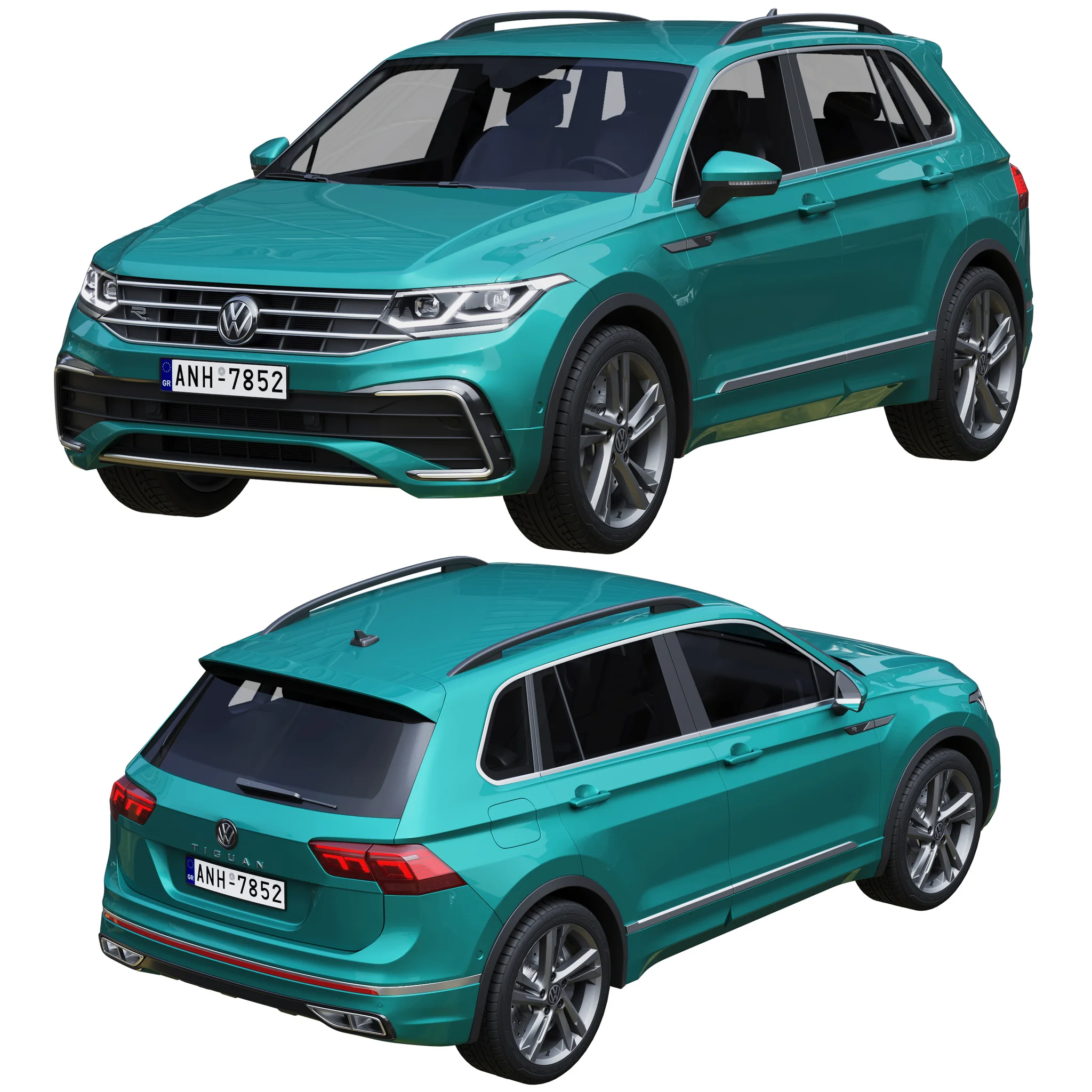 Volkswagen Tiguan, 3D model preview 7