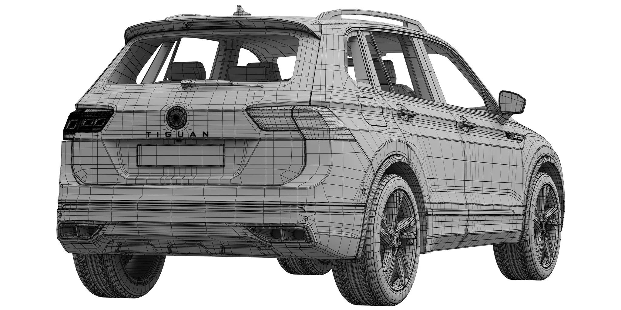 Volkswagen Tiguan, 3D model preview 8