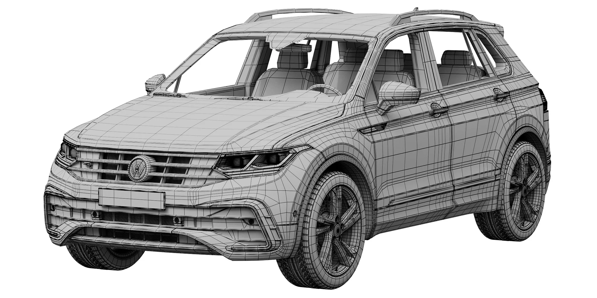 Volkswagen Tiguan, 3D model preview 12