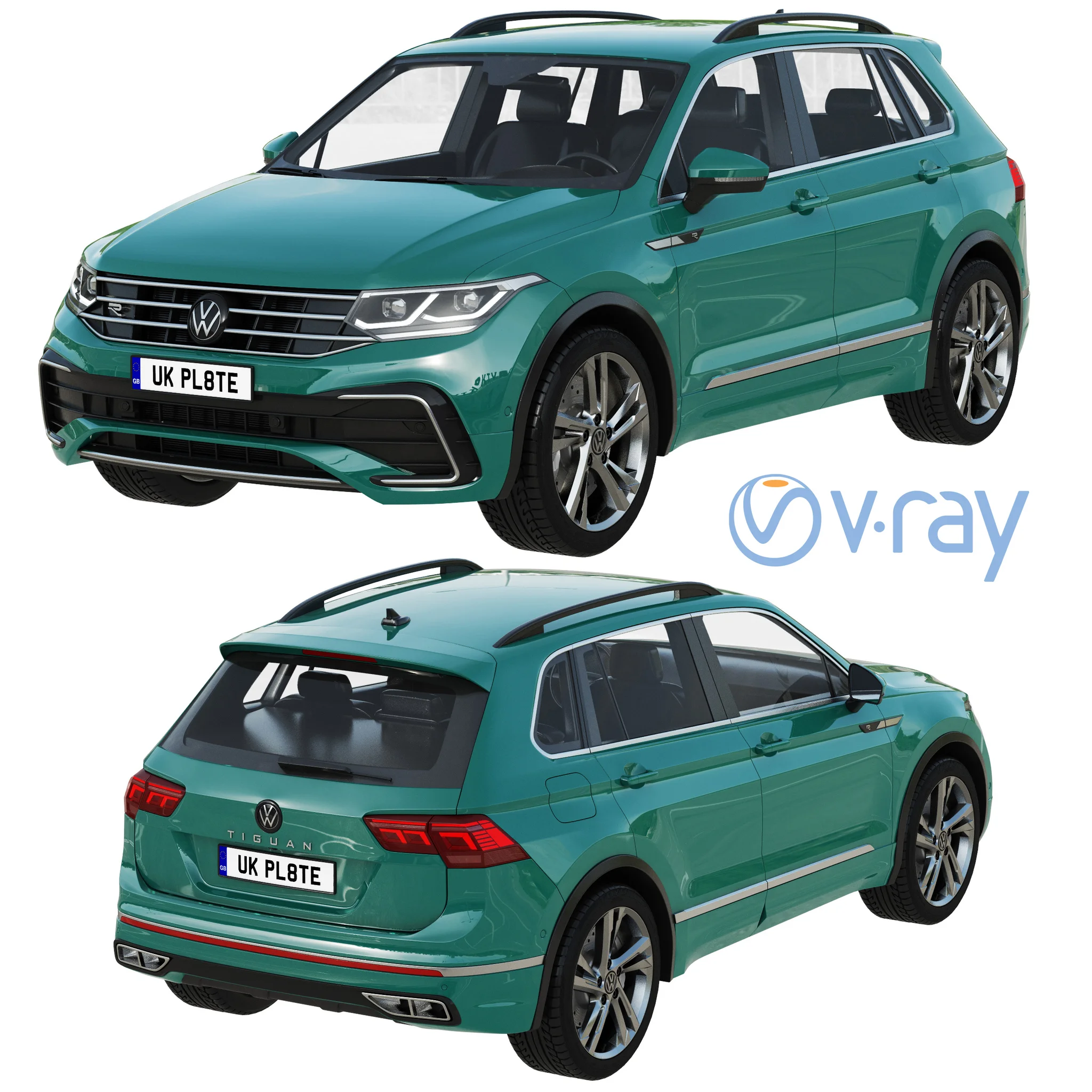 Volkswagen Tiguan, 3D model preview 14