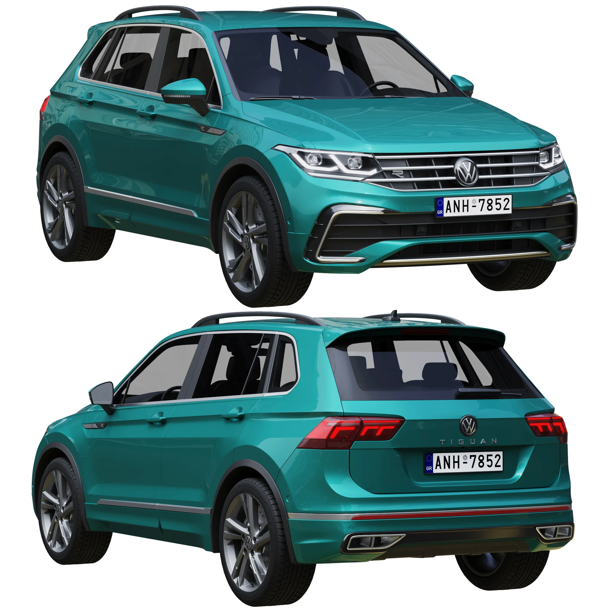 Volkswagen Tiguan, 3D model preview 16