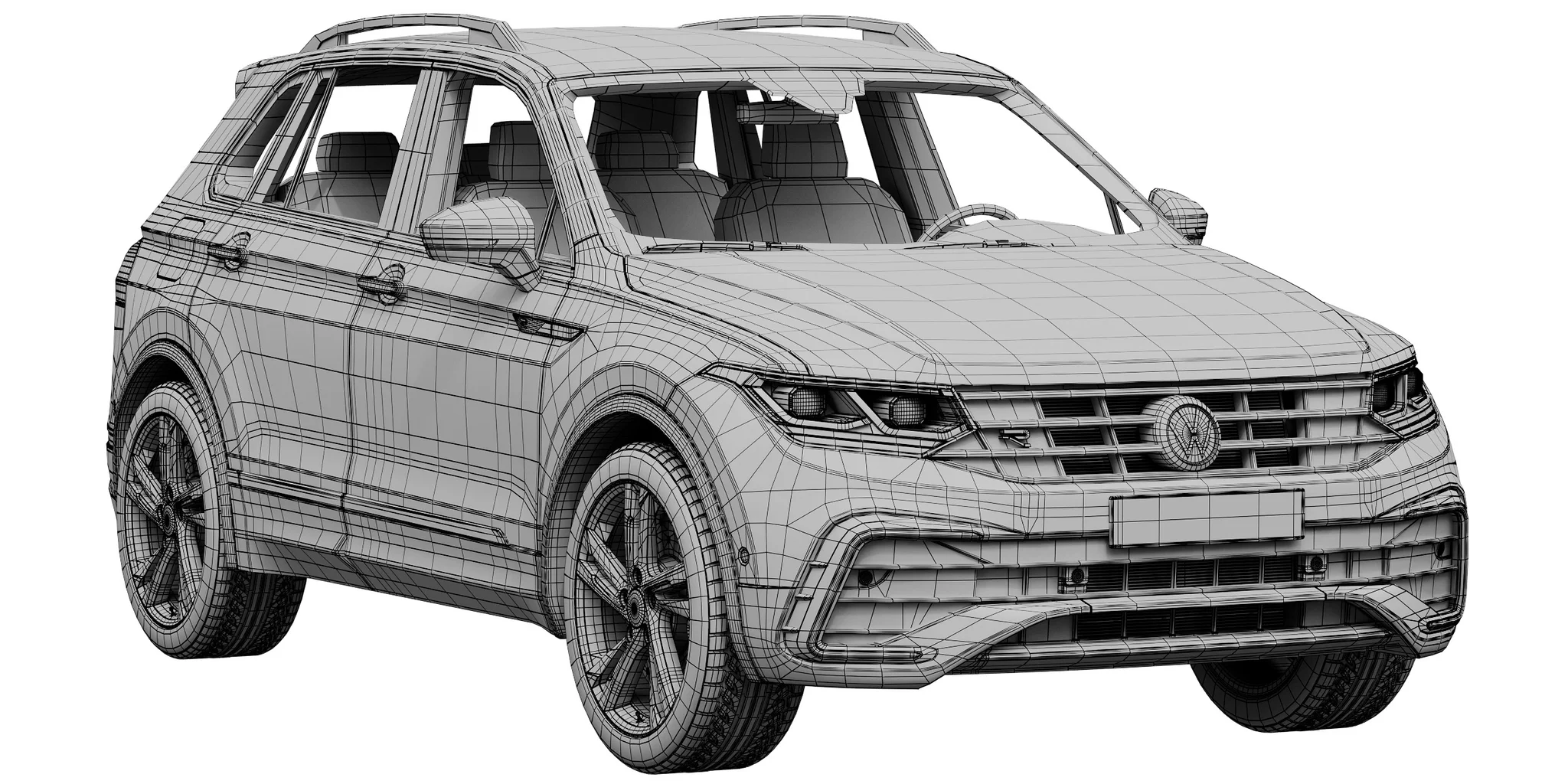 Volkswagen Tiguan, 3D model preview 17