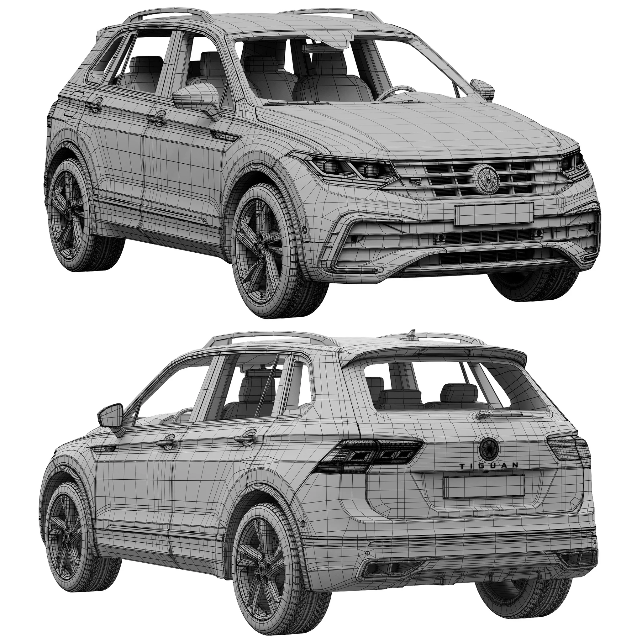 Volkswagen Tiguan, 3D model preview 18