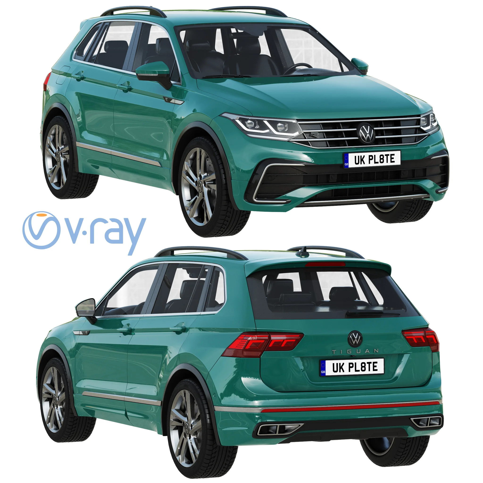 Volkswagen Tiguan, 3D model preview 20