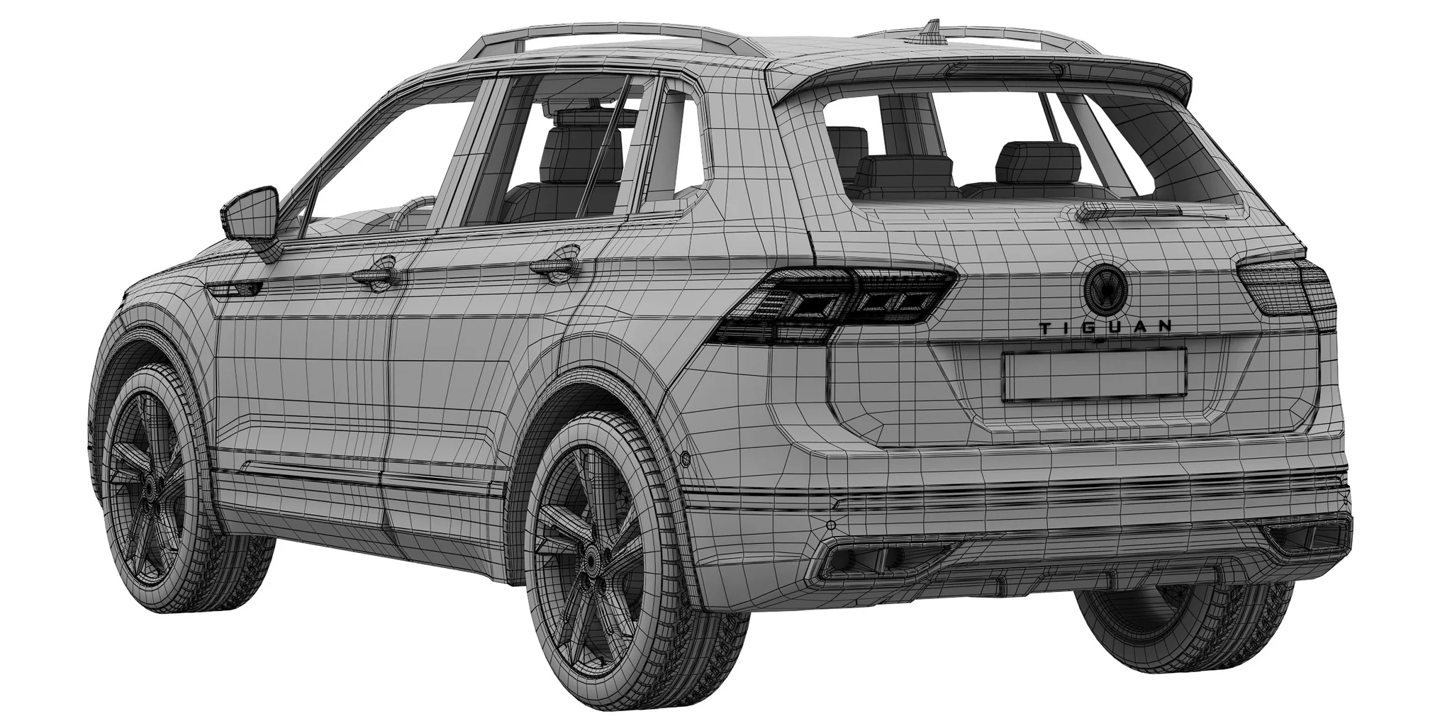 Volkswagen Tiguan, 3D model preview 22