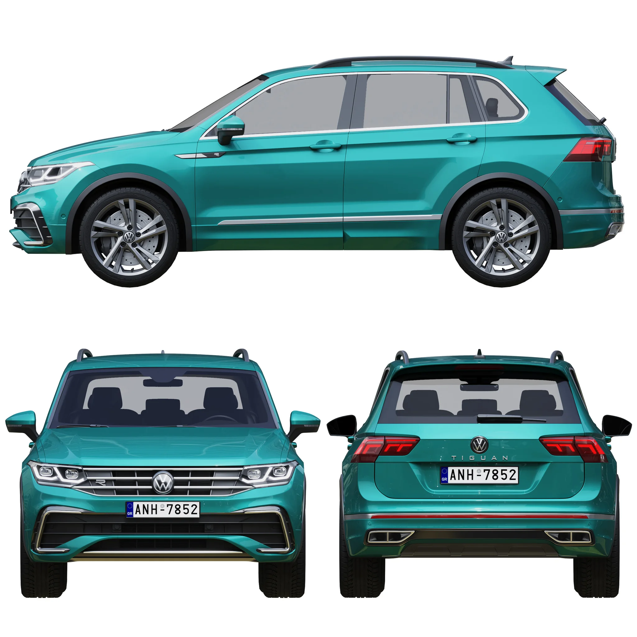 Volkswagen Tiguan, 3D model preview 27