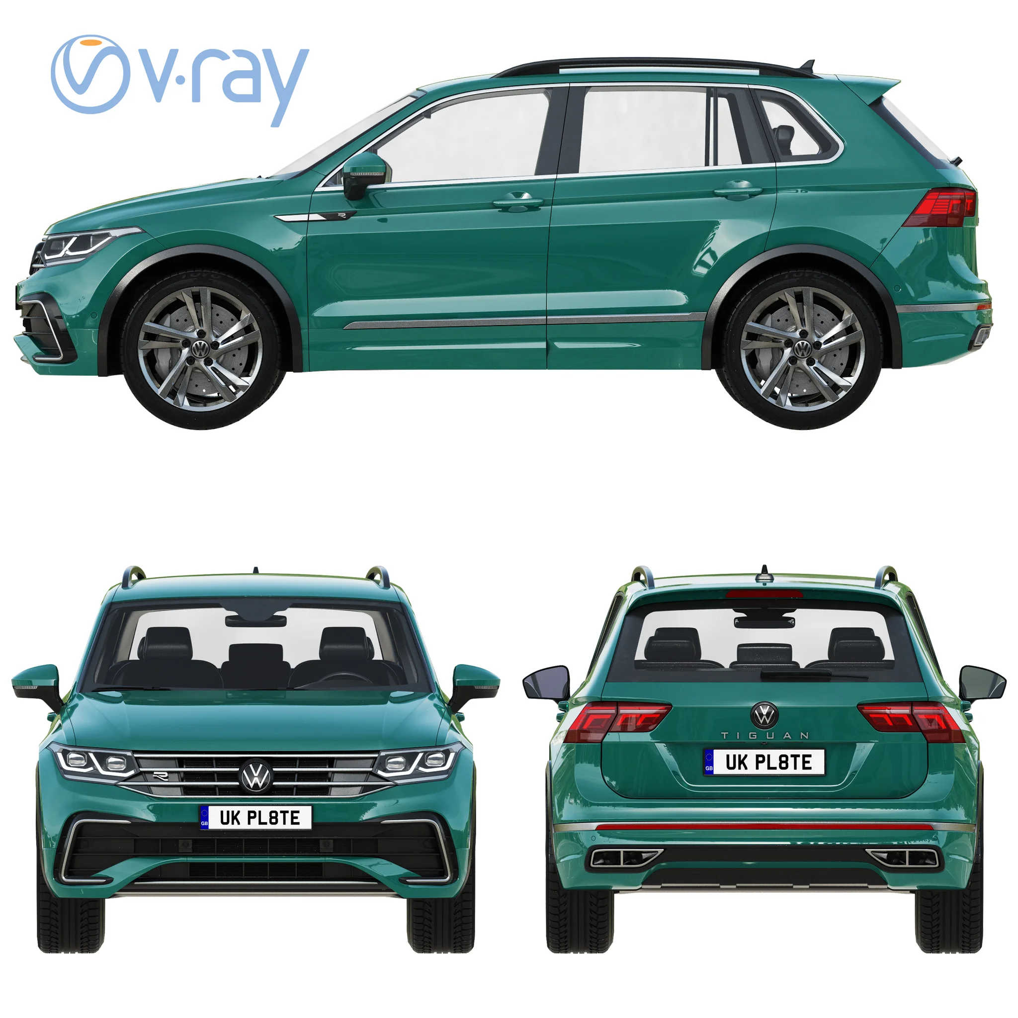 Volkswagen Tiguan, 3D model preview 29