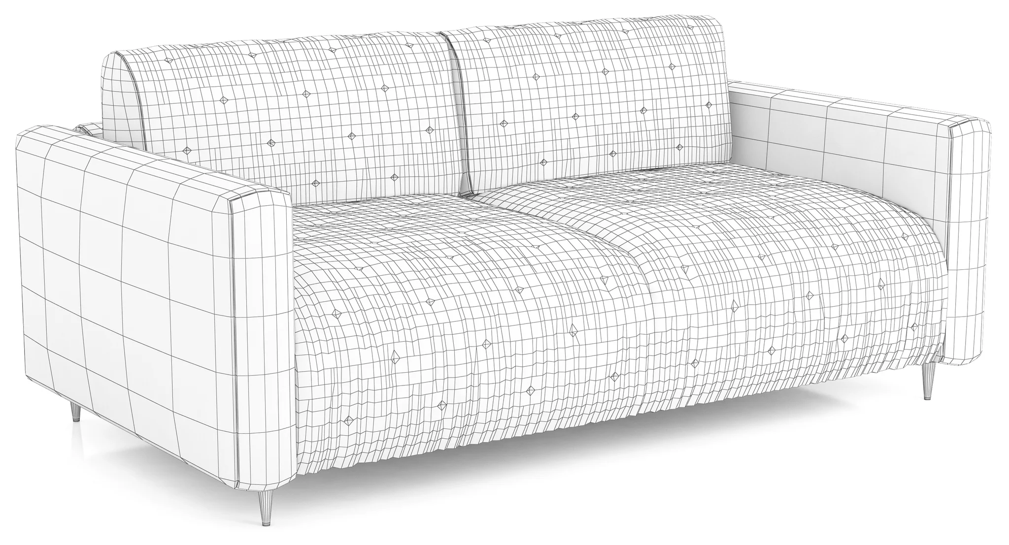 Ditre Italia Eclectico Sofa Bed — 3D model preview 8