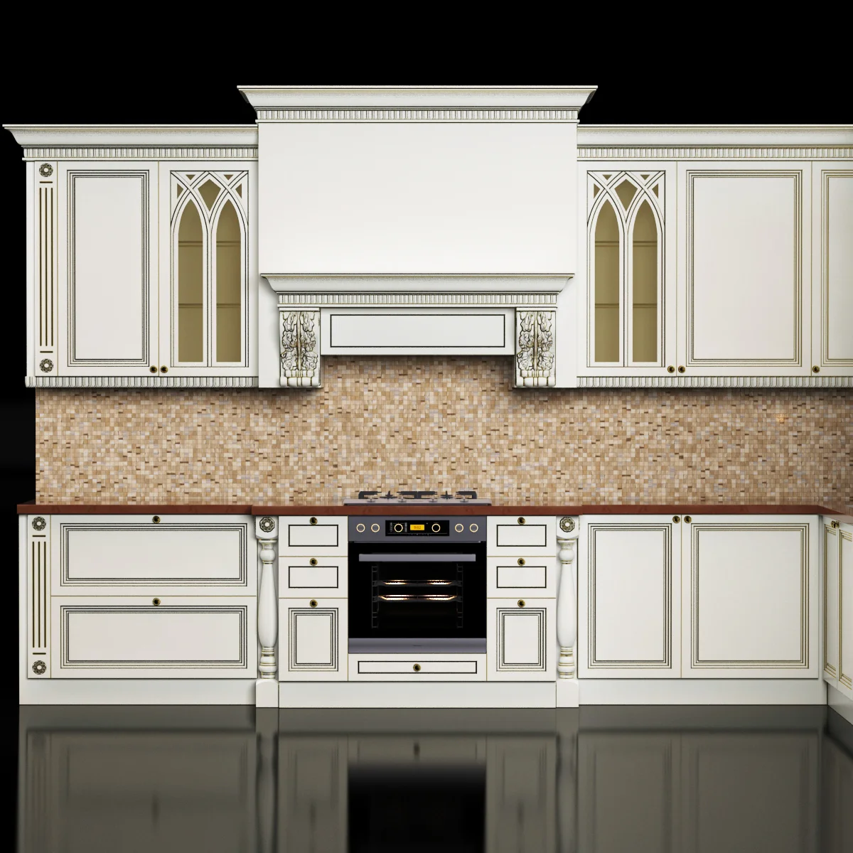 Classic Kitchen — 3D model preview 132