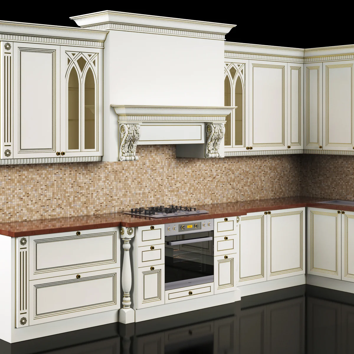 Classic Kitchen — 3D model preview 134