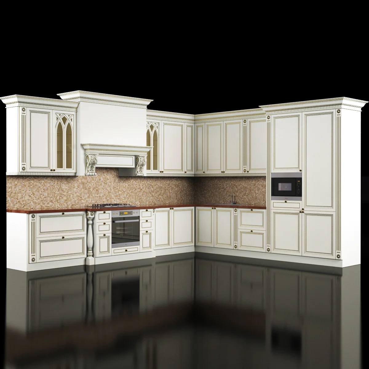 Classic Kitchen — 3D model preview 136