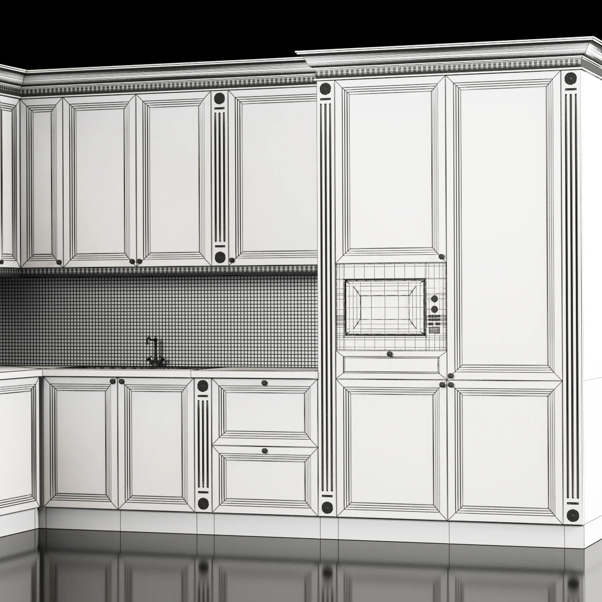 Classic Kitchen — 3D model preview 139