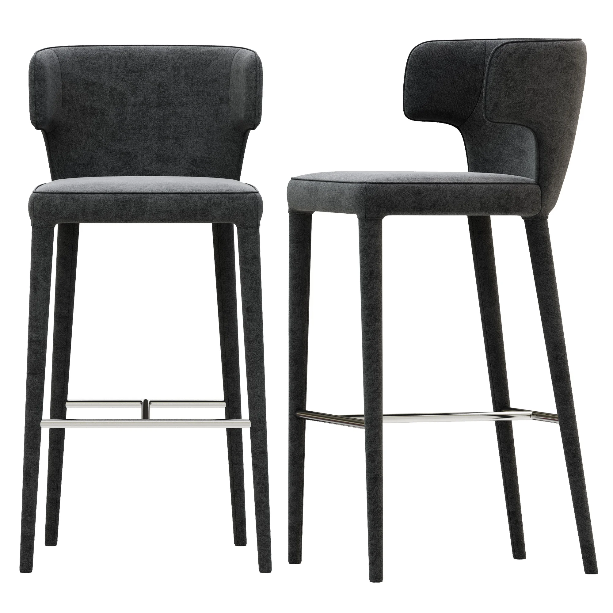 Coco Republic Melrose Barstool — 3D model preview 8